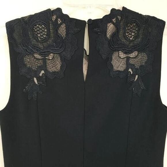 BCBGMAXAZRIA Black Lace Sleeveless Cocktail Dress XXS - Picture 6 of 9